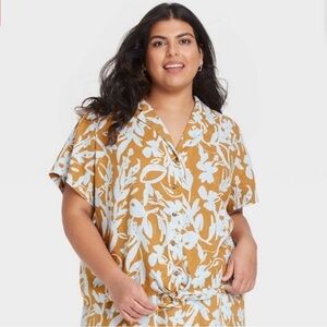 Ava & Viv Tropical Blouse